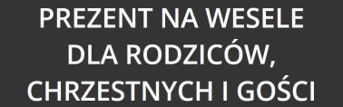 pamiątka na wesele